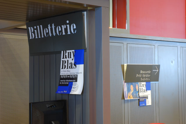 Signalétique du Grand et du Petit Théâtre du TNP Signaletique du TNP