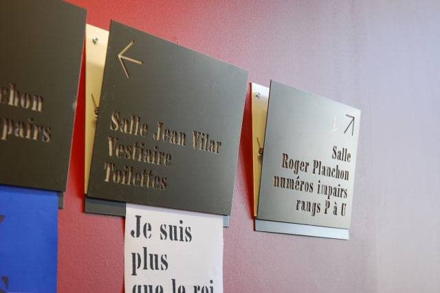 Signalétique du Grand et du Petit Théâtre du TNP Signaletique du TNP