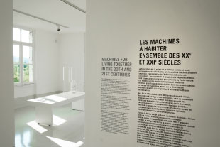 Ausstellungsbeschriftung des Familistère de Guise Familistere de Guise