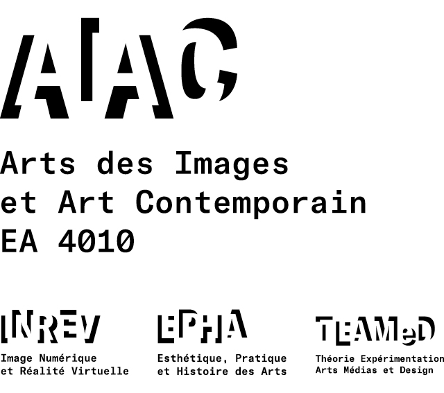 Logos des Forschungslabors "Recherche Arts des images et art contemporain" AIAC Logos des Forschungslabors "Recherche Arts des images et art contemporain" AIAC